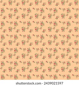 Seamless Floral Pattern Vector Design