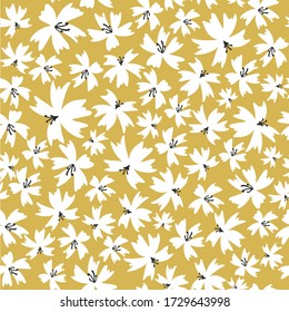 Patrón floral sin soldadura Flor vectorial fondo para el revestimiento de tejidos decoración interior