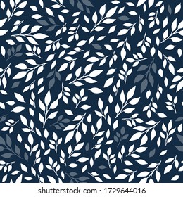 Seamless floral pattern Vector flower leaves  background  for cover cases fabric interior decor