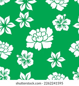 Seamless floral pattern. Vector graphics