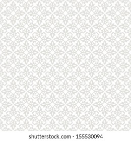 Seamless floral pattern. Vector gray background.