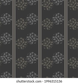  Patrón floral sin foco. Iluminación vectorial. Patrón vector blanco y negro. Dibujado a mano. Patrón para tarjeta, invitación, papel de envoltura, tela textil