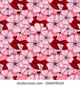 Seamless Floral Pattern in Vector illustration background