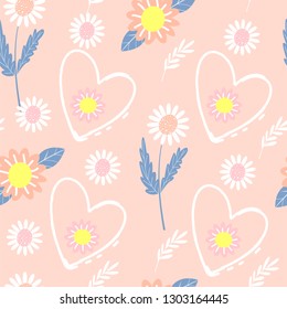 Seamless floral pattern. Vector illustration for textile, wrapping paper, poster, background, book.