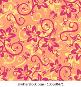 Seamless floral pattern. Vector illustration.