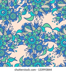 Seamless floral pattern. Vector illustration