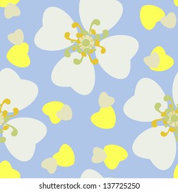 Seamless floral pattern. Vector illustration