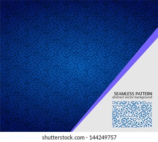 Seamless floral pattern. Vector illustration, handicraft