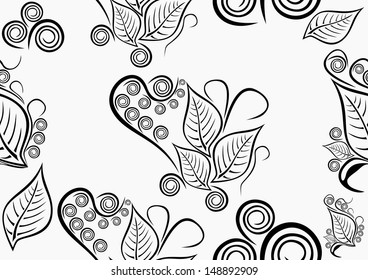 Seamless floral pattern. Vector illustration.