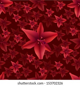 seamless floral pattern, vector illustration, clip art