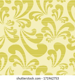 seamless floral pattern, vector illustration. Retro design.