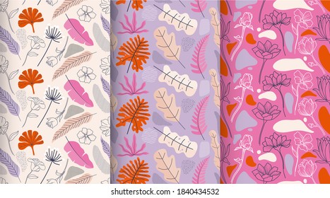Seamless Floral Pattern. vector illustration.
