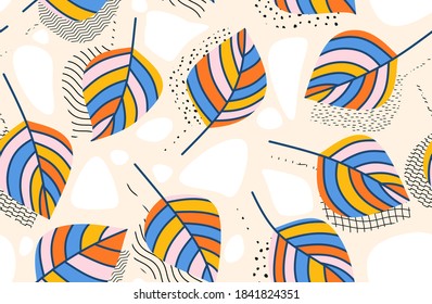 Seamless Floral Pattern. vector illustration.