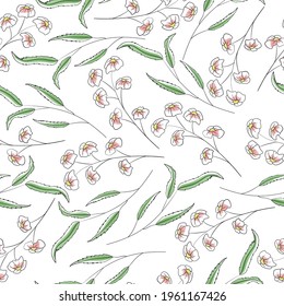 Seamless floral pattern. Vector illustration