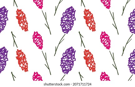 seamless floral pattern. vector illustration