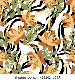 Seamless floral pattern. Vector Illustration