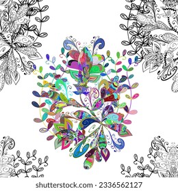 seamless Floral Pattern in vector illustration on pleasant colors. Beautiful fabric pattern. vector illustration 