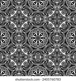 Seamless floral pattern. vector illustration. For design, wallpaper, background fills, fill, card, banner, flyer