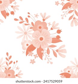Seamless floral pattern. Vector Illustration.