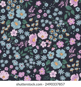 Seamless floral pattern ,vector illustration.