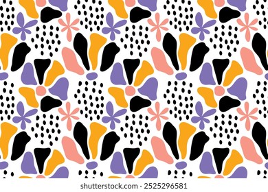 Patrón floral sin fisuras. Ilustración vectorial