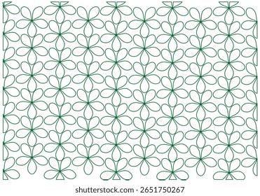 Seamless floral pattern vector illustration with repeating flower motifs for textile design. A repeating floral vector.