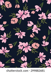 Seamless floral pattern. Vector illustration.