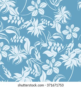  Seamless floral pattern. Vector illustration. - Illustration
Floral Pattern, Flower, Vector, Blue, Retro Styled
