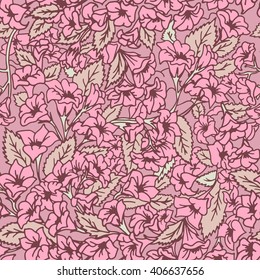 Seamless floral pattern. Vector illustration.