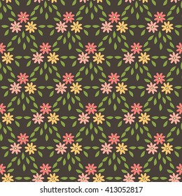 Seamless floral pattern. Vector illustration