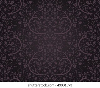 Seamless floral pattern. Vector illustration.