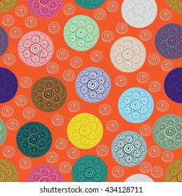  Seamless floral pattern. Vector illustration.
