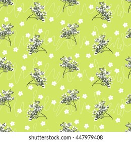 Seamless floral pattern. Vector illustration.