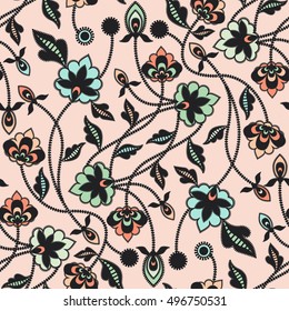 Seamless floral pattern. Vector illustration.