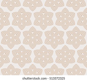Seamless floral pattern. Vector illustration. for design invitation, background, wallpaper. beige color