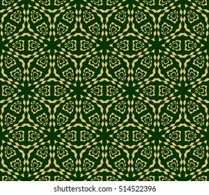 seamless floral pattern. vector illustration. for interior design, backgrounds, card, textile industry. green color