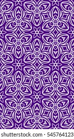 Seamless floral pattern. vector illustration. purple color. For design, wallpaper, fill, card, banner, flyer. Ethnic ornament
