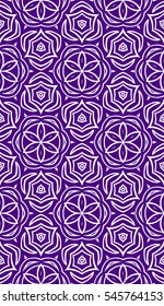 Seamless floral pattern. vector illustration. purple color. For design, wallpaper, fill, card, banner, flyer. Ethnic ornament