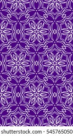 Seamless floral pattern. vector illustration. purple color. For design, wallpaper, fill, card, banner, flyer. Ethnic ornament
