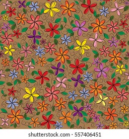 seamless floral pattern. Vector illustration
