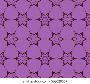 Seamless floral pattern. vector illustration. For design, wallpaper, background fills, fill, card, banner, flyer. Ethnic ornament. purple, dark red color