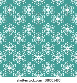 Seamless floral pattern. vector illustration. For design, wallpaper, background fills, fill, card, banner, flyer. Ethnic ornament