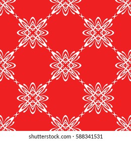 Seamless floral pattern. vector illustration. For design, wallpaper, background fills, fill, card, banner, flyer. Ethnic ornament