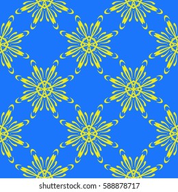 Seamless floral pattern. vector illustration. For design, wallpaper, background fills, fill, card, banner, flyer. Ethnic ornament