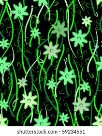 Seamless floral pattern. Vector illustration