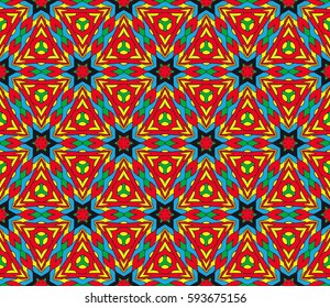 Seamless floral pattern. vector illustration. For design, wallpaper, background fills, fill, card, banner, flyer. Ethnic ornament