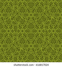 Seamless floral pattern. vector illustration. For design, wallpaper, background fills, fill, card, banner, flyer. Ethnic ornament