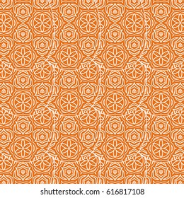 Seamless floral pattern. vector illustration. For design, wallpaper, background fills, fill, card, banner, flyer. Ethnic ornament