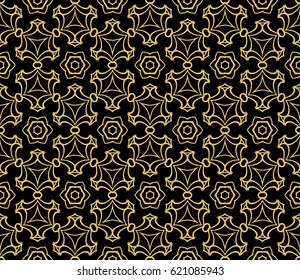 Seamless floral pattern. vector illustration. For design, wallpaper, background fills, fill, card, banner, flyer. Ethnic ornament