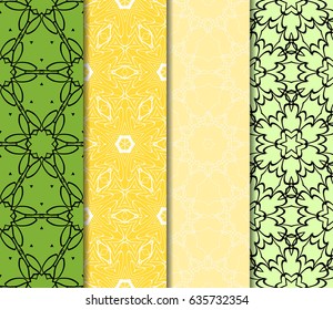 Seamless floral pattern. vector illustration. For design, wallpaper, background fills, fill, card, banner, flyer. Ethnic ornament